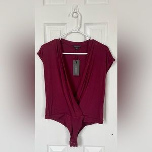 NWT Dynamite Short Sleeve Wrap Body Suit